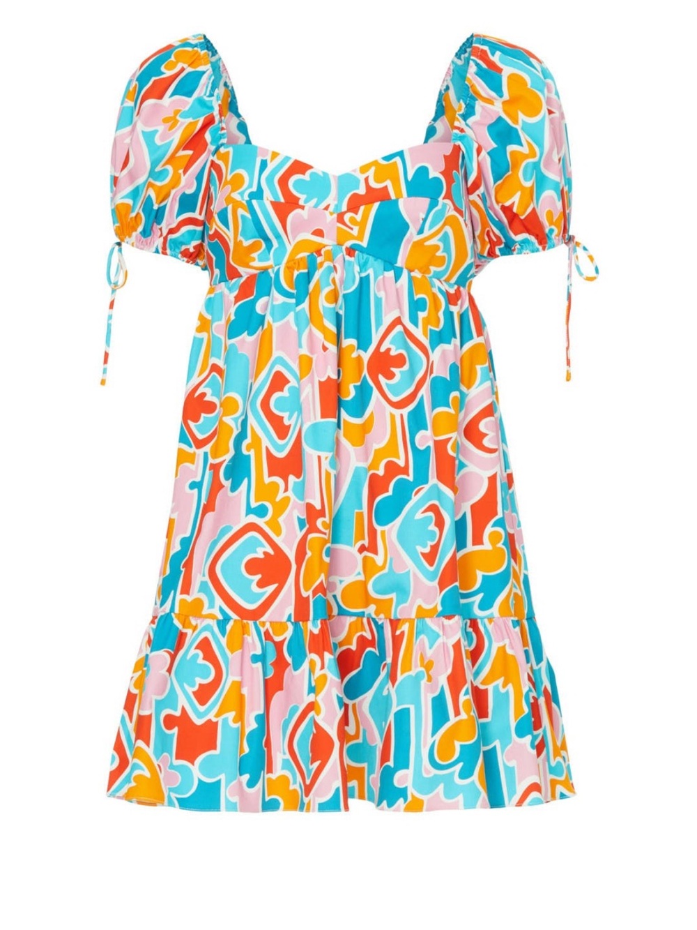 Amanda Uprichard Sicily Puff-Sleeve Mini Dress